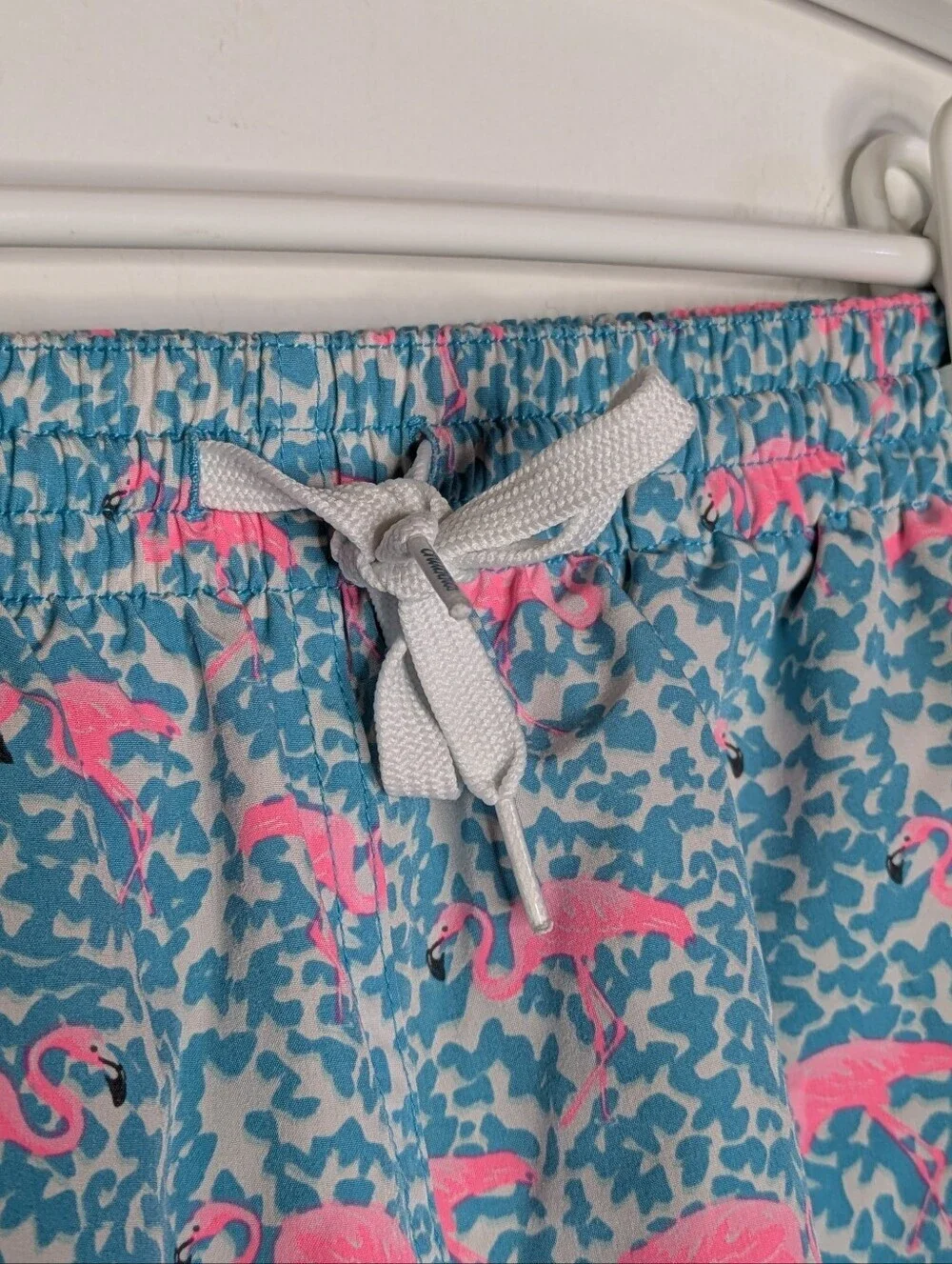 Chubbies Blue Pink Flamingo Swim Trunk M